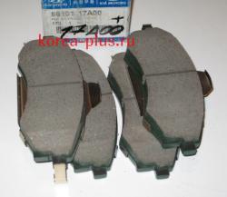 HYUNDAI / KIA Колодки тормозные передние Lantra-1,6/Av(ABS)/S-I,II,III,IV оригинал 58101-17A00